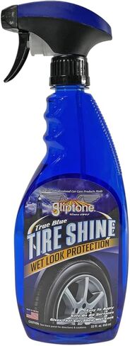 Tire Shine, True Blue Professional Wet Look Dressing, Long Lasting Water Repellent Shine for Tires, Bumpers, Moldings & Vinyl Trim, High Gloss Exterior Protectant (22oz w/ Tire Shine Applicator) in Saudi Arabia