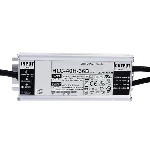 1 قطعة HLG-40H-54B 54 فولت 0.75A الجهد المستمر تيار مستمر يعتم LED الإضاءة سائق المياه برهان in Kuwait