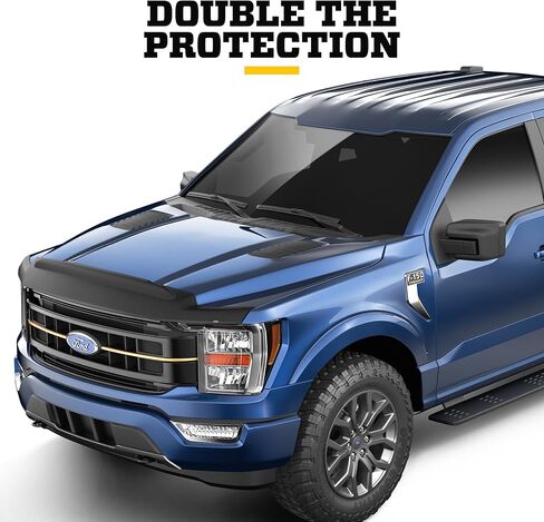 Husky Liners Aeroskin II Hood Protector Low Profile Deflector/Bug Shield | Fits 2011-2026 Dodge Durango | Hood, 1-pc Textured Black - 2830038 in Kuwait