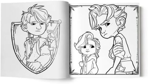 ANGEL STUDIOS | The Wingfeather Saga Coloring Book | 90+ Page Adventure Coloring Book for Kids and Adults | Premium Pages for Markers Pencils and Pens in Saudi Arabia