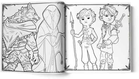 ANGEL STUDIOS | The Wingfeather Saga Coloring Book | 90+ Page Adventure Coloring Book for Kids and Adults | Premium Pages for Markers Pencils and Pens in Saudi Arabia