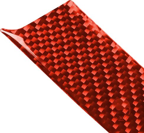 NVCNX Real 3K Carbon Fiber Dashboard Co-Pilot Glove Box Upper Handle Strip Cover Decal Car Interior Trim Accessories for Chevrolet Corvette C7 Z06 2014 2015 2016 2017 2019 Red 4PCS in Kuwait