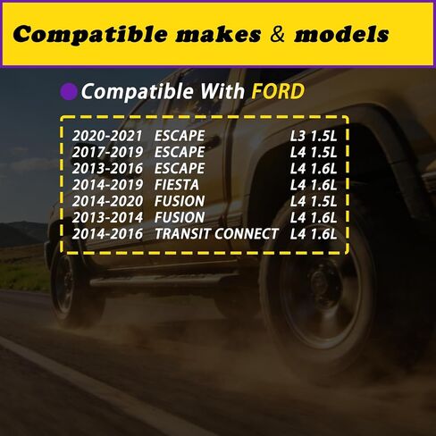 2pcs Intake and Exhaust Engine Variable Valve Timing VVT Solenoid Compatible with Ford Escape Fiesta Fusion Transit Connect L3 1.5L L4 1.5L 1.6L 13 14 15 16 17 18 19 20 21 Replaces CN1Z6M280A in Saudi Arabia