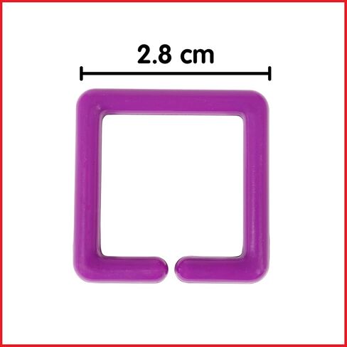 edxeducation Geo Links | Mini Jar | Set of 144 | Linking Shapes | 6 Colors | Practice Shape Recognition, Counting, Sorting and More in Kuwait