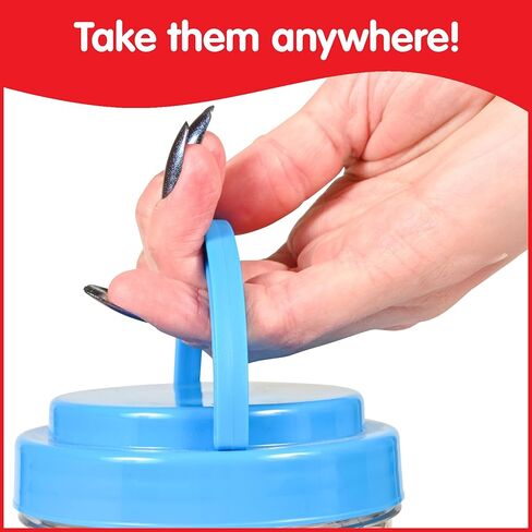 edxeducation Geo Links | Mini Jar | Set of 144 | Linking Shapes | 6 Colors | Practice Shape Recognition, Counting, Sorting and More in Kuwait