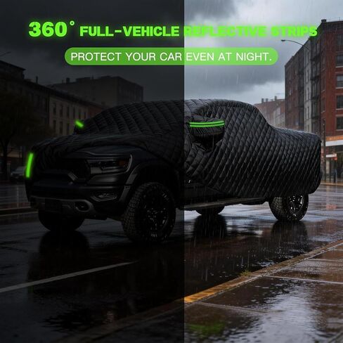 Hail Cover for Truck Compatible with for Ford F150 250/Chevy Silverado/GMC Sierra/Dodge Ram 1500/Toyota Tundra,Truck Length Up to 242" with Zipper Door in Saudi Arabia
