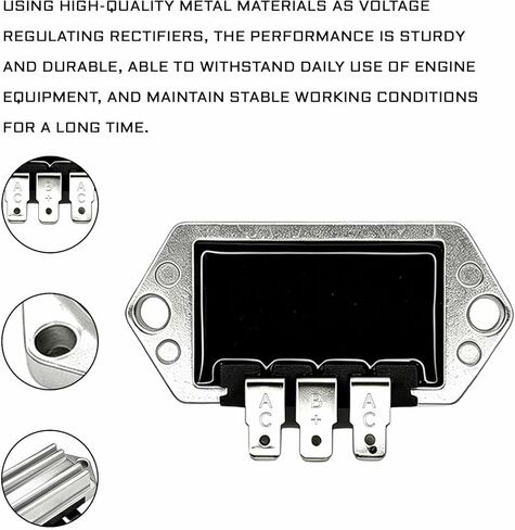 Voltage Regulator Rectifier for Kohler 8-25HP Engines with 15 Amp Alternators OEM Replacement 41-403-09, 41-403-10-S, 25-403-03-S for Kohler Courage, Command, Aegis Series Lawn Mower, Tractor in Saudi Arabia