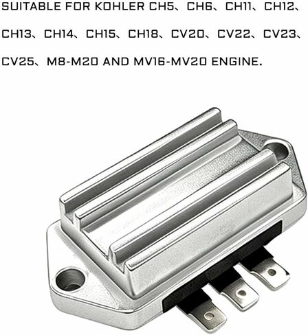 Voltage Regulator Rectifier for Kohler 8-25HP Engines with 15 Amp Alternators OEM Replacement 41-403-09, 41-403-10-S, 25-403-03-S for Kohler Courage, Command, Aegis Series Lawn Mower, Tractor in Kuwait