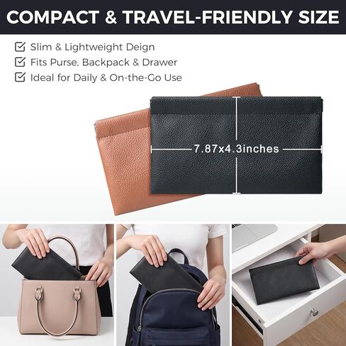 4 Pack Squeeze Top Money Bag, PU Leather Cash Pouches, 7.87 X 4.3 Inch Portable Cash Bag, Multipurpose Money Envelopes Bank Deposit Bags for Daily Use Money Saving Binder in Saudi Arabia
