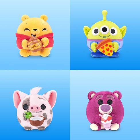 Snackles Disney 5-Inch Plush Toy 2 Pack by ZURU – Ultra-Soft Mini Stuffed Animal with Snack Accessory, Collectible Cuddly Plush for Kids, Tweens, and Disney Fans Ages 3+ in Saudi Arabia