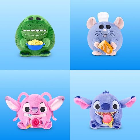 Snackles Disney 5-Inch Plush Toy 2 Pack by ZURU – Ultra-Soft Mini Stuffed Animal with Snack Accessory, Collectible Cuddly Plush for Kids, Tweens, and Disney Fans Ages 3+ in Saudi Arabia
