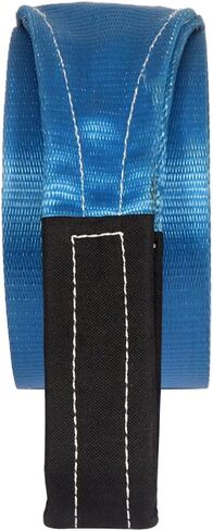 ROADFAR 4 inch x 30 feet Tow Strap - Recovery Winch Tree Saver - Extreme Heavy Duty Nylon 20,000 Pound (10-Ton) Pulling Capacity - Blue in Kuwait