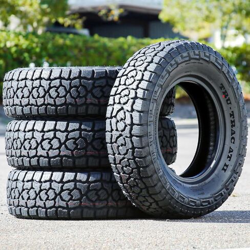 مجموعة من 4 (أربعة) إطارات شعاعية للطرق الوعرة من Armstrong Tru-Trac AT II Truck/SUV A/T - 225/65R17 225/65/17 225/65-17 102T، نطاق تحميل SL 4-Ply BSW أسود in Kuwait