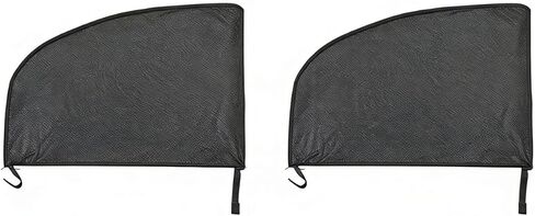 4 Pcs Universal Car Window Screens for SUV, Front & Rear Breathable Mesh Covers, Anti-Mosquito UV Protection Sun Shades for Camping, Fits Most SUV in Kuwait