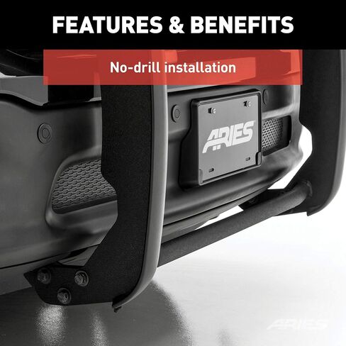 ARIES 9047 1-1/2-Inch Black Steel Grille Guard, No-Drill, Select Nissan Frontier, Pathfinder in Kuwait