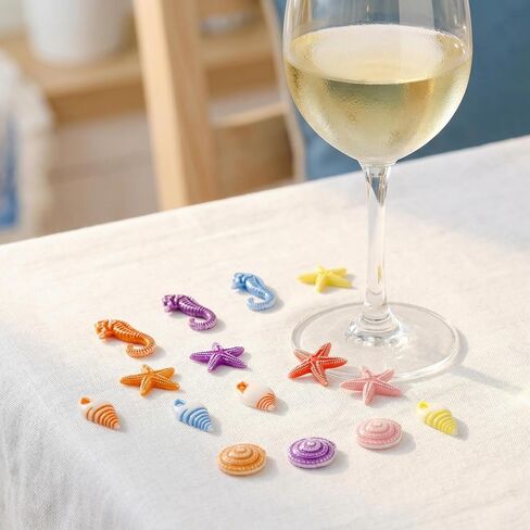 Toyvian 48pcs Mini Resin Beach Seashells: Sea Shell, Sea Stars, Conch & Seahorses - Ideal for Fish Tank Decorations Home Decor, Beach Parties & DIY Crafts (Random Color) in Saudi Arabia