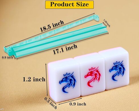 Pink American Mahjong Game Set 166 Mahjong Tile Set 1.2-inch American Mahjong Tile Set with 4PCS Mahjong Racks with Pushers in Saudi Arabia