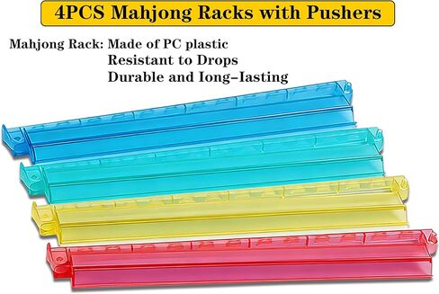Pink American Mahjong Game Set 166 Mahjong Tile Set 1.2-inch American Mahjong Tile Set with 4PCS Mahjong Racks with Pushers in Saudi Arabia