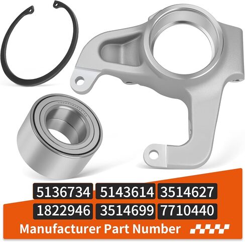 Front Right Steering Knuckle & Bearing Kit For Polaris Sportsman Scrambler 550 850 1000 2009-2025 5136734 1822946 in Kuwait