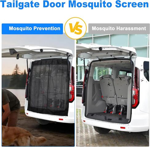 Mosquito Screen for Mercedes-Benz Sprinter (Standard Roof) Tailgate Mosquito Net for Campervans and RVs Mosquito Net Fine Fiberglass Mesh 65"x65" Inch in Kuwait