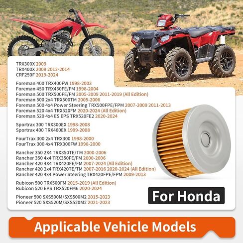 For Honda ATC TRX XR 250 300 350 400 500 600 650 3Pcs Oil Filter & Spring O-Ring Kit 15410-KF0-305 in Kuwait