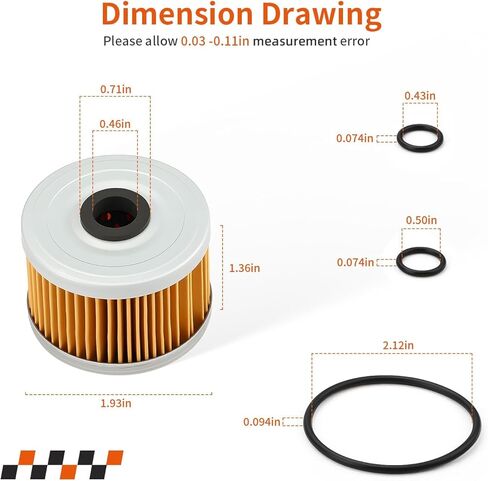 For Honda ATC TRX XR 250 300 350 400 500 600 650 3Pcs Oil Filter & Spring O-Ring Kit 15410-KF0-305 in Kuwait