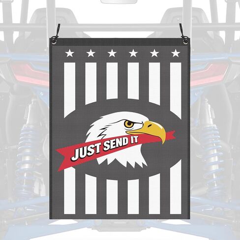 UTV ATV Mesh Trash Bag,PVC Trash Sack Storage Bag Accessories,Universal Compatible with Golf Cart,Pioneer,Polaris RZR, Can-Am,Teryx, Mule, Arctic Cat,Boat Off-Road-Work,Pattern B in Saudi Arabia