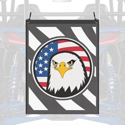 UTV ATV Mesh Trash Bag,PVC Trash Sack Storage Bag Accessories,Universal Compatible with Golf Cart,Pioneer,Polaris RZR, Can-Am,Teryx, Mule, Arctic Cat,Boat Off-Road-Work,Pattern B in Saudi Arabia