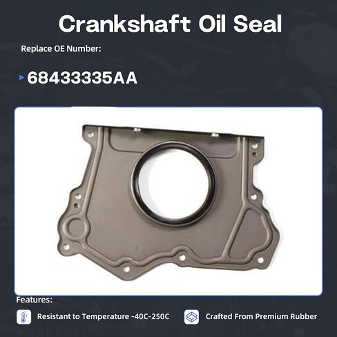 3.6 CS26541-1 Oil Pan Gasket Crankshaft Oil Seal Fit for Chrysler Dodge Jeep Ram 3.6L 2011-2015 CS26541-2 68433335AA in Saudi Arabia