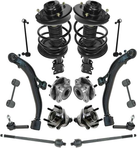 Steering & Suspension Kit Complete Struts Wheel Bearings Tie Rods for Chrysler for Dodge for Grand Caravan 01-04 16 Piece in Saudi Arabia