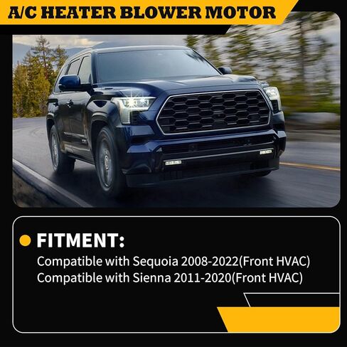 مجموعة محرك منفاخ سخان HVAC 700298 متوافقة مع سيينا 2011-2020 سيكويا 2008-2022 ES350 2015 ES300h 2015-2018 871030C051 8710333140 in Kuwait