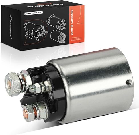 A-Premium Starter Solenoid Compatible with Chevrolet, GMC, Buick, Cadillac, Isuzu, Oldsmobile, Pontiac Models - Camaro, Yukon, Regal, Savana 1500/2500, Blazer, Caprice, Century - 12V in Kuwait