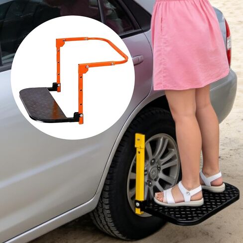 Foldable Tire Step 441 Capacity Heavy Duty High Carbon Steel Nonslip Adjustable for SUV Garage Van Pickup Truck Vehicles in Saudi Arabia