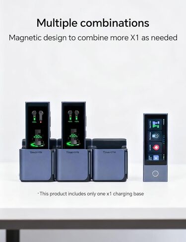 Timekettle X1 AI Translation Center Earbuds Charging Dock. Magnetic Stacking Design Saves Space, Ideal for Offices, Schools, and Multi-User environments. in Kuwait