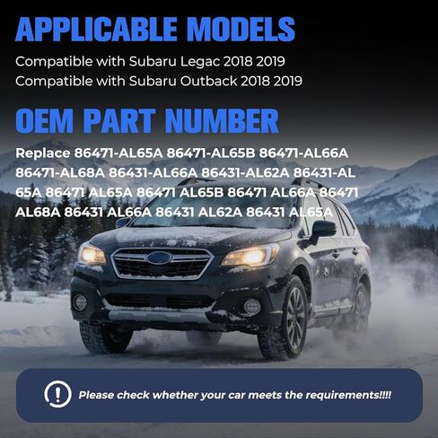 شاشة راديو رقمية تعمل باللمس مقاس 8 بوصات متوافقة مع Subaru Legacy Outback 2018 2019 استبدل 86431-AL62A 86471-AL65A 86471-AL66A زر هاتف عالي الدقة وحساس للغاية in Kuwait