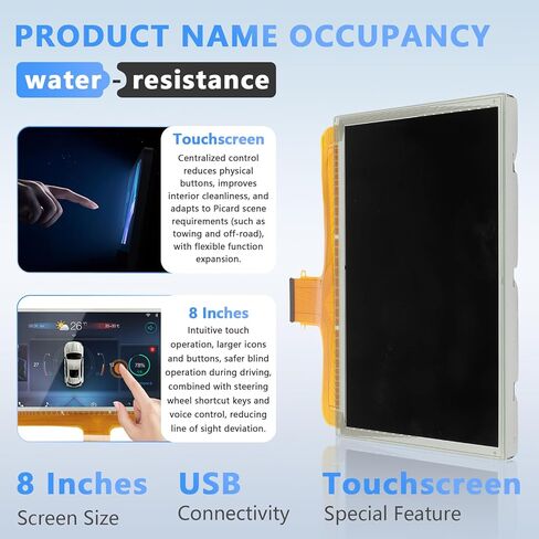 8" Touch Screen with LCD Digitizer Compatible with 2014-2018 Silverado/Sierra, 2015-2019 Tahoe/Yukon/Suburban, 2015-2020 Colorado/Canyon, 2017-2019 Terrain/Acadia Replace # DJ080PA-01A, DJ080PA-01G in Kuwait