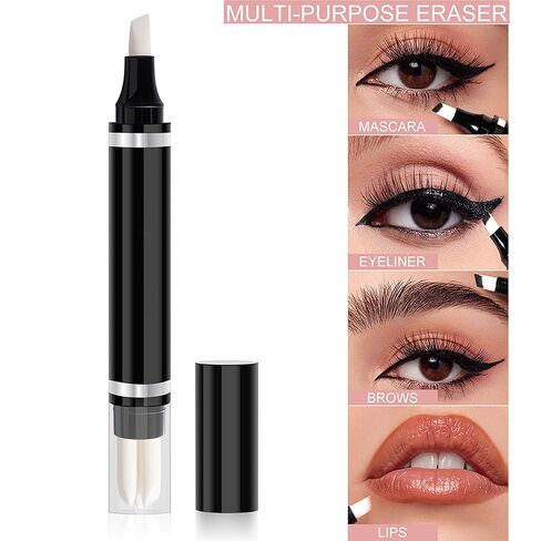 Makeup Remover Pen Correction Pen - Easy Makeup Eraser & Corrector Tool, Precise Tip for Eyeliner, Eyeshadow, Lipstick Fix, On-The-Go Portable Makeup Cleanup Stick for Perfect Look, 0.12oz in Saudi Arabia