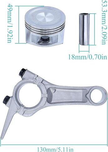 Rod 68mm Piston Combination Fit for Clones 160cc-196cc Std Bore in Saudi Arabia