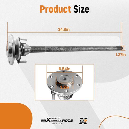 maXpeedingrods Rear Drive Axle Shaft Assembly for Nissan Titan 2004 2005 2006 2007 5.6L V8, Left or Right Side, Replace# 630-339, 381648S100 in Kuwait