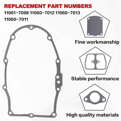 11060-7013 11060-7011 Gasket Crankcase Set Compatible with Kawasaki FH601V FH641V FH680V FH721V 4 Stroke Engine Replaces Part Numbers 11060-7016 11060-7012 11060-7014 Comes with 92049-7028 Oil Seals in Saudi Arabia