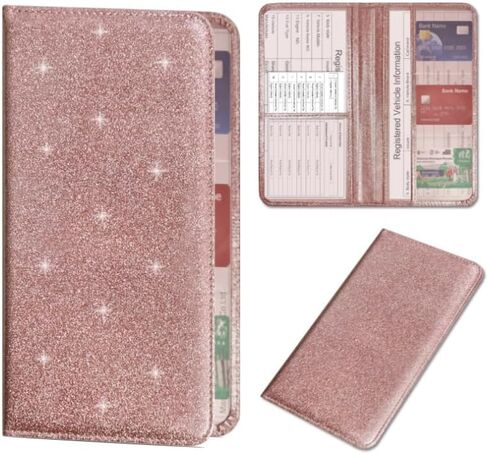 Car Registration and Insurance Holder - Magnetic Shut Vehicle Organizer | Glove Box Document Card License Storage in Saudi Arabia