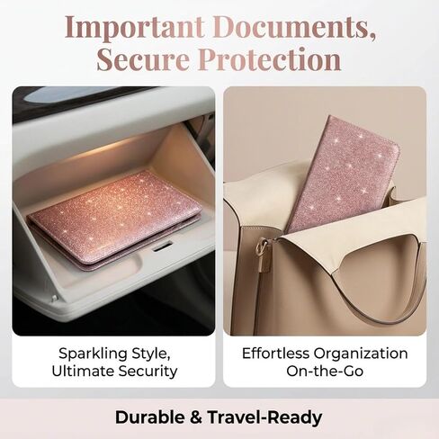 Car Registration and Insurance Holder - Magnetic Shut Vehicle Organizer | Glove Box Document Card License Storage in Saudi Arabia