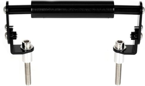 حامل مشبك تثبيت على الهاتف قابل للتعديل من Monkey125 متوافق مع Monkey 125 Grom MSX 125 CNC لملحقات الدراجات النارية على المقود (أسود) in Kuwait