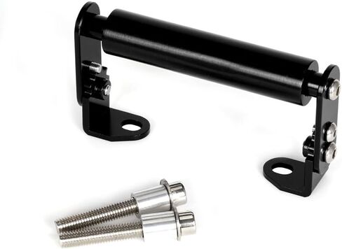 حامل مشبك تثبيت على الهاتف قابل للتعديل من Monkey125 متوافق مع Monkey 125 Grom MSX 125 CNC لملحقات الدراجات النارية على المقود (أسود) in Kuwait
