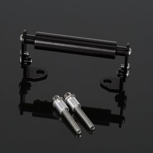 حامل مشبك تثبيت على الهاتف قابل للتعديل من Monkey125 متوافق مع Monkey 125 Grom MSX 125 CNC لملحقات الدراجات النارية على المقود (أسود) in Kuwait
