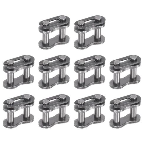 uxcell 10Pcs #25 Chain Master Connector Link Roller, 1/4" Pitch Carbon Steel, Standard Connecting Split Links for 04C Chain in Saudi Arabia