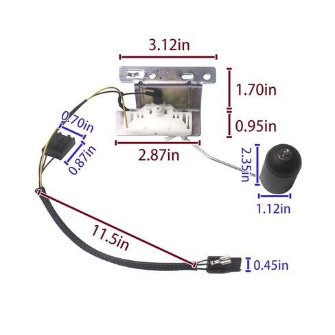 75071-02 Gas Tank Fuel Level Sender Sending Unit Fuel Compatible with Har’Ley Davidson FLHTCUI, FLHTCI, FLTRI, FLHTPI, FLHT 2002-2005 Fuel Sending Unit Level Sensor Replace 7507102 in Kuwait