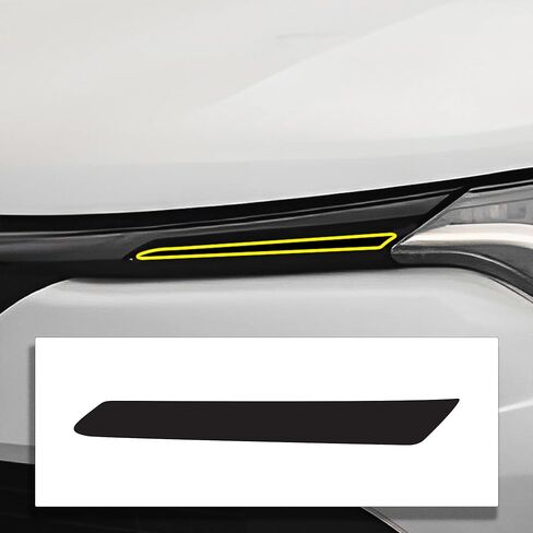 تصميمات BOGAR TECH لسيارة Toyota Rav4 2013-2018 حذف الكروم الأمامي - طقم تراكب الفينيل مسبق القطع، زخرفة تعتيم سوداء لامعة in Kuwait