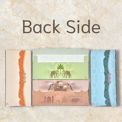 Designer Shagun Money Envelopes for Cash Set of 10 – Traditional Indian Decorative Cash Gift Envelopes, Assorted Colors, Wedding, Birthday, Christmas, Holiday, Easter, Anniversary & Greeting Cards in Saudi Arabia
