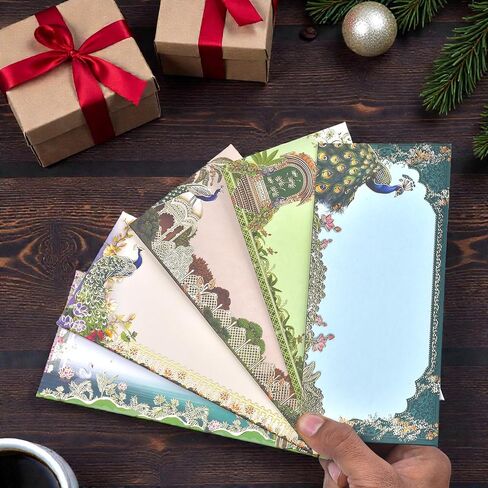 Designer Shagun Money Envelopes for Cash Set of 10 – Traditional Indian Decorative Cash Gift Envelopes, Assorted Colors, Wedding, Birthday, Christmas, Holiday, Easter, Anniversary & Greeting Cards in Saudi Arabia